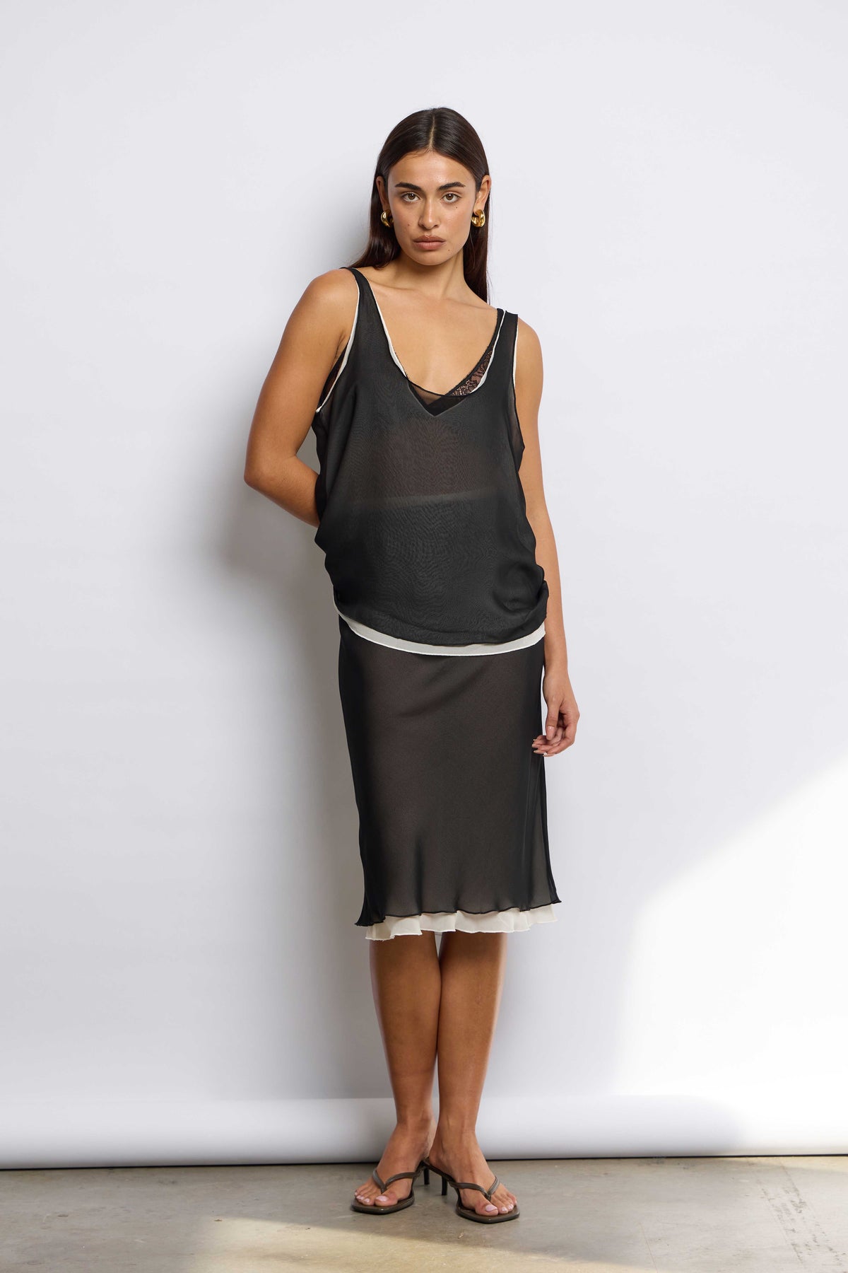 TWIN TANK | BLACK & CREAM