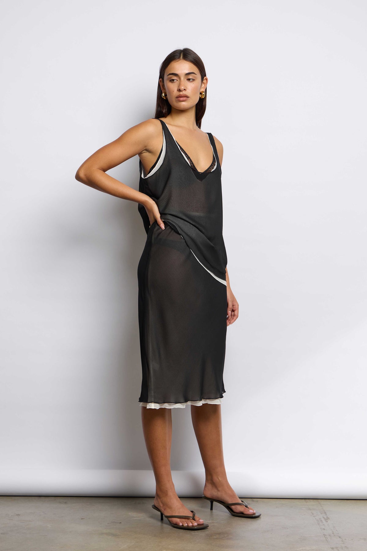 TWIN SKIRT | BLACK & CREAM
