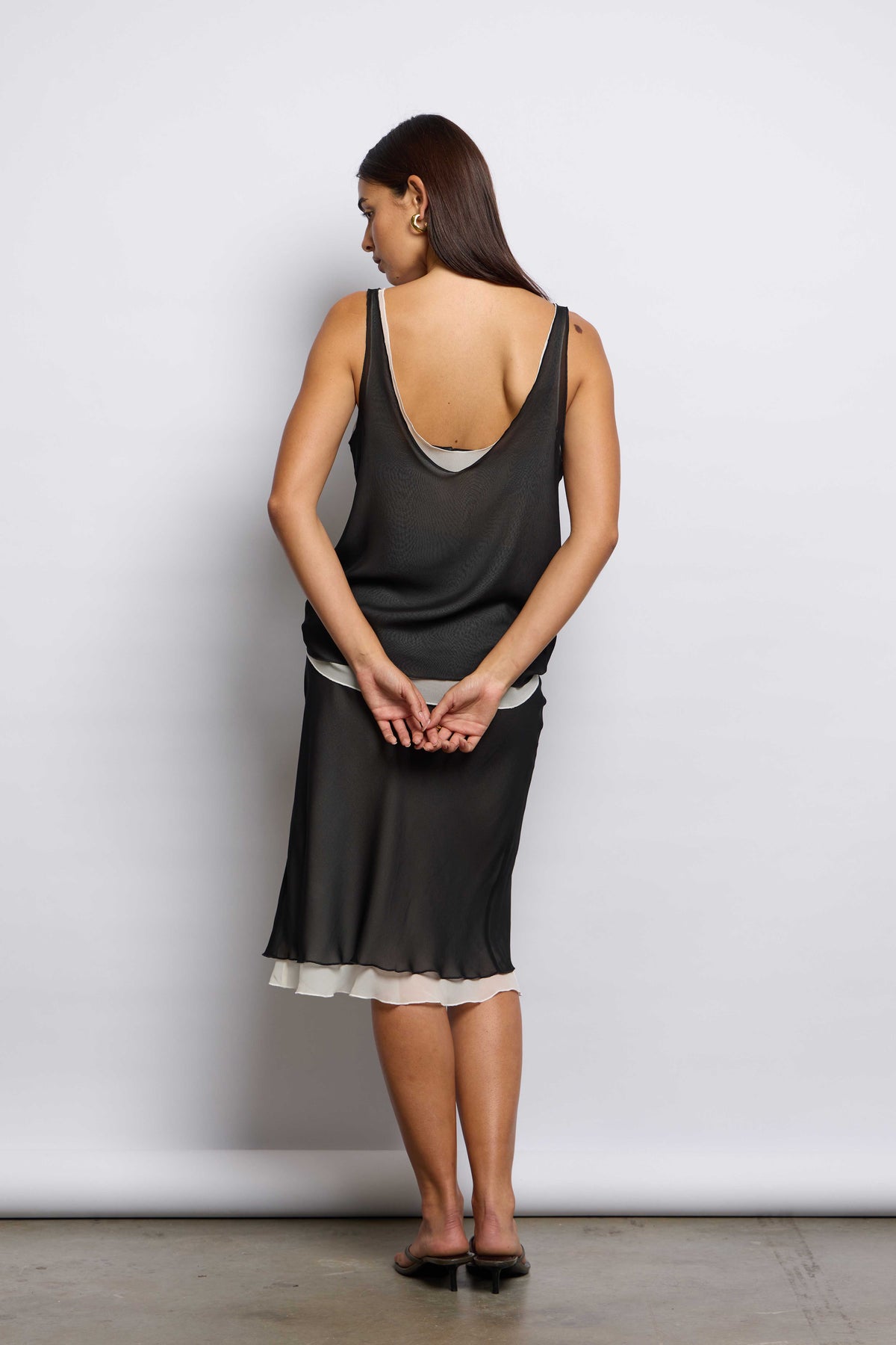 TWIN SKIRT | BLACK & CREAM