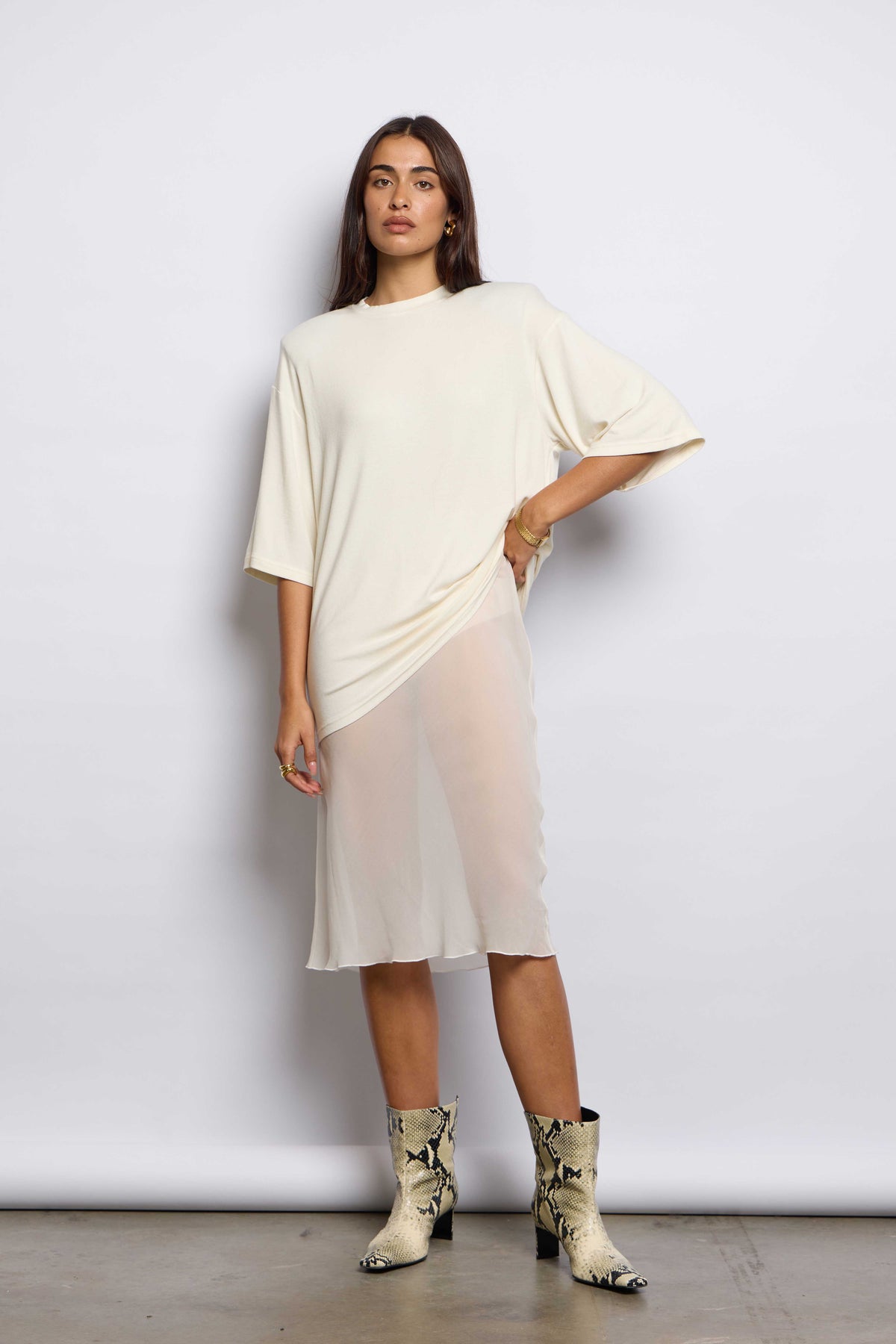 TWIN SKIRT | BLACK & CREAM