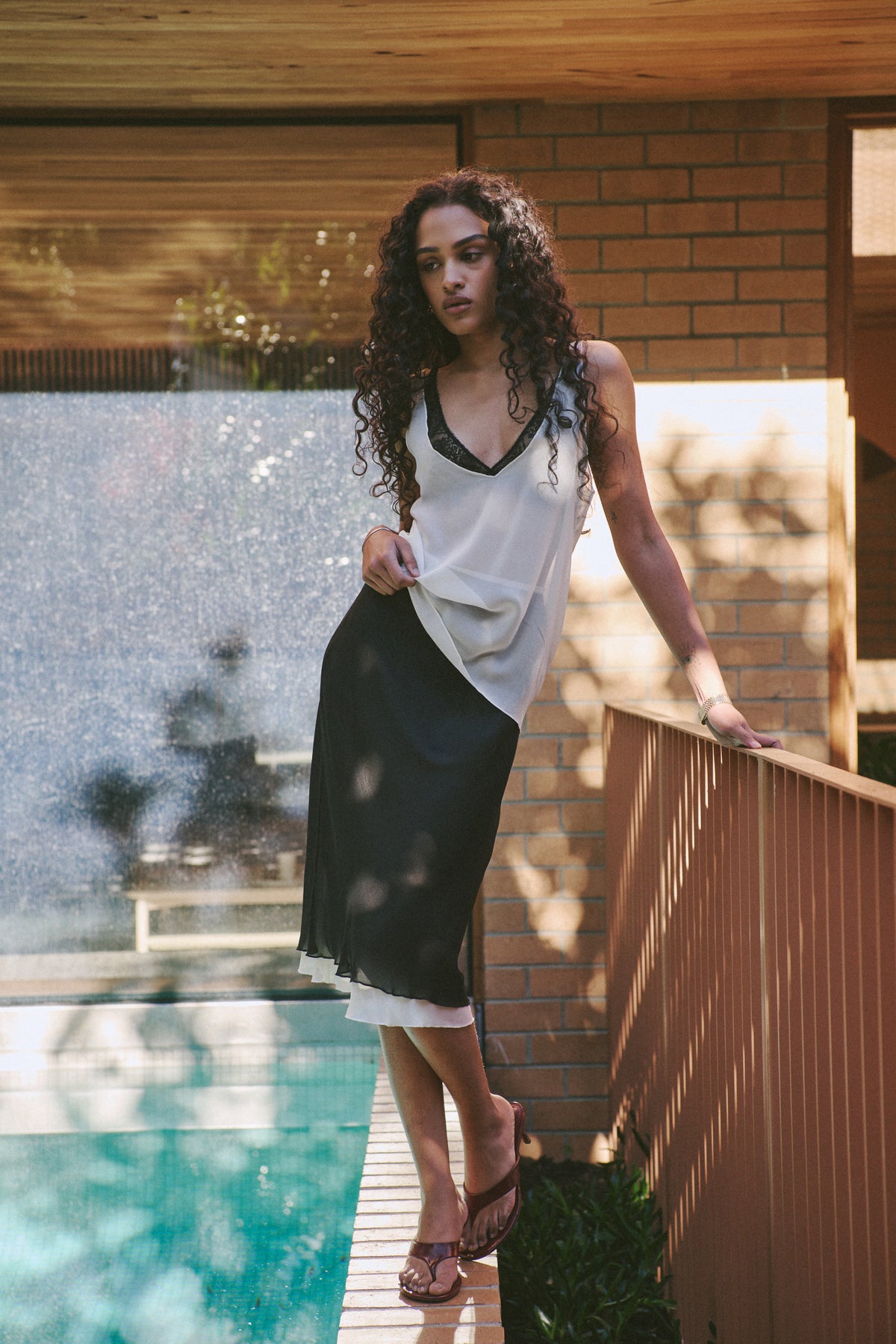 TWIN SKIRT | BLACK & CREAM
